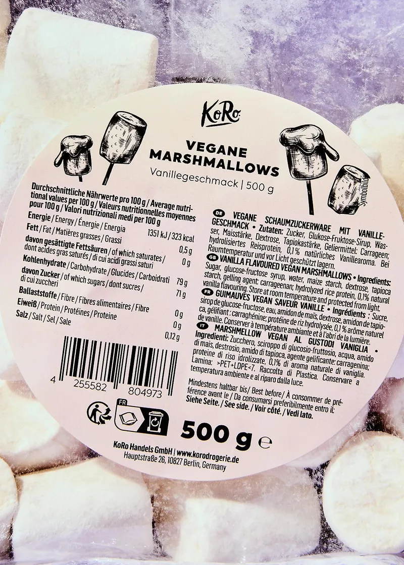 KoRo Vegane Marshmallows 500 g – Produktbild 3 von 5