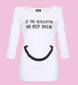 Lena Schokolade Lena Schokolade Do the revolution and keep smiling - Sleeve Shirt – Produktbild 1 von 1