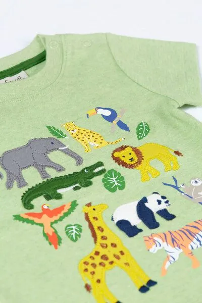 Frugi Frugi T-Shirt mit wilden Tieren, Kurzarm – Produktbild 3 von 3