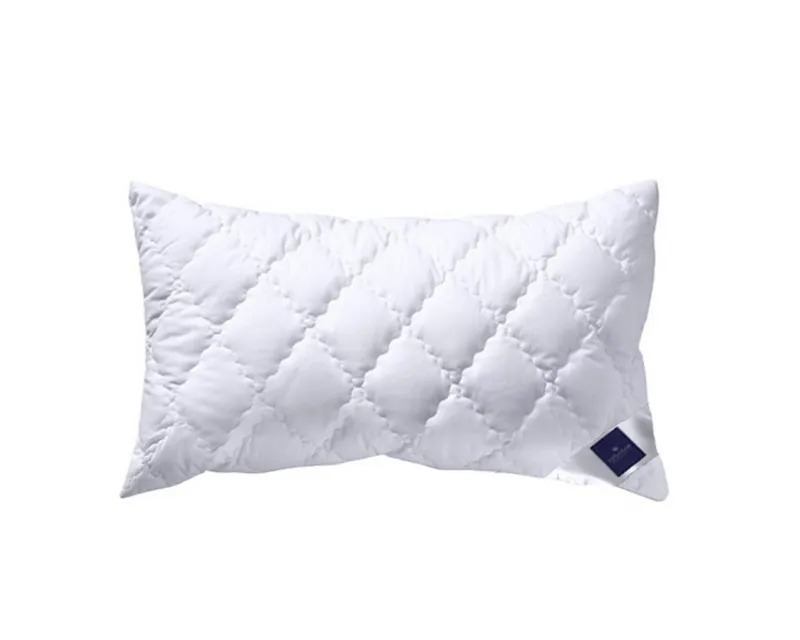 billerbeck Naturfaserkopfkissen, Füllung: 70% Polyester, 30% Viskose (Bambus Viskose-Bällchen), Bezug: Baumwolle, Seitenschläfer, Rückenschläfer, Füllung variabel, Weiß, – Produktbild 1 von 1
