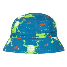 Frugi Frugi Badehut Frosch in blau LSF 50+ – Produktbild 1 von 1