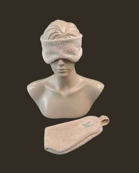 Das BaumwollnestⓇ Das BaumwollnestⓇ - Schlafmaske, Naturweiß, – Produktbild 2 von 4