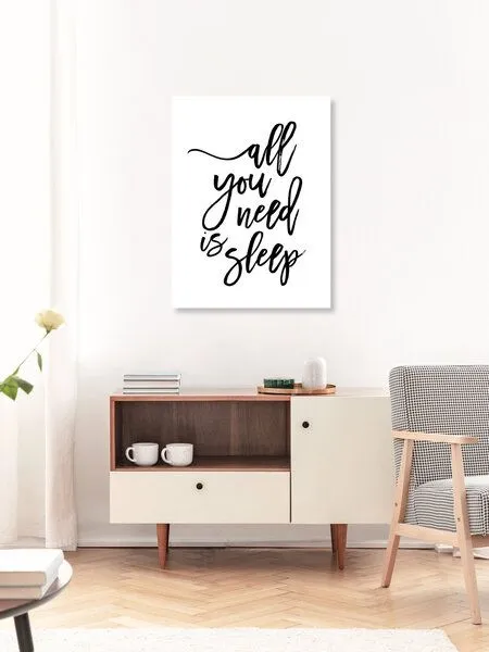 Photocircle Photocircle Poster / Leinwandbild - All You Need is Sleep – Produktbild 3 von 4