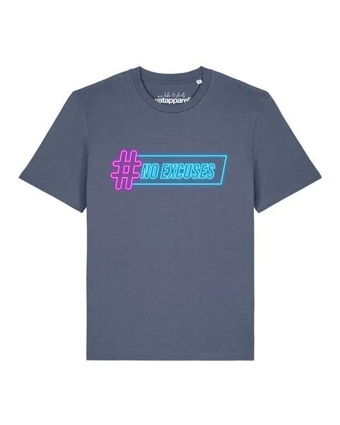 watapparel watapparel T-Shirt Unisex No Excuses, Blue grey, – Produktbild 1 von 2