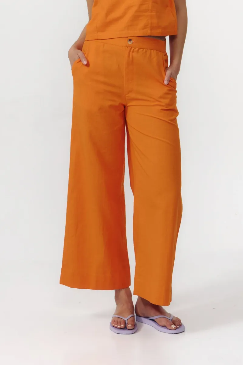 SUITE13LAB SUITE13LAB Damen vegan Hose Ulla Orange, Orange, – Produktbild 2 von 2