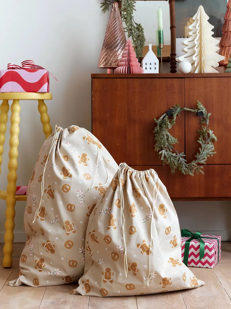 Vertbaudet Weihnachtssack MOONY aus Baumwolle, Zimt, – Produktbild 1 von 4