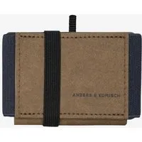 ANDERS & KOMISCH ANDERS & KOMISCH MINI PRO Slim Wallet mit Münzfach - Kleines smarte Portemonnaie Braun, Grau, – Produktbild 1 von 1