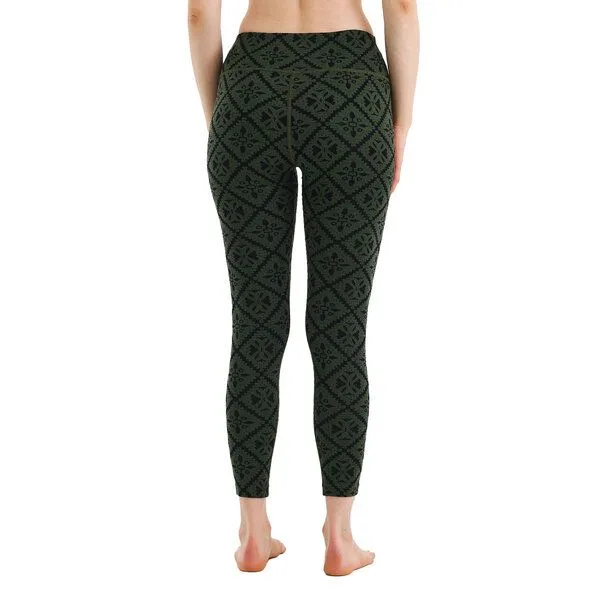 Woolona Woolona Leggings - VENUS - 100% Merinowolle, Grün, – Produktbild 2 von 4