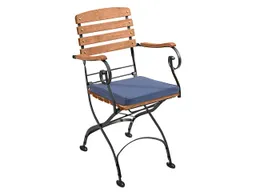 Rondo Auflage für Gartensessel 'Maja' 41 x 42 x 4,5 cm, Bezug aus Polyester, blau – Produktbild 1 von 1