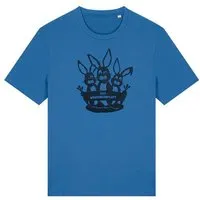 päfjes päfjes Das Hasen Möhrenkomplott - Fair Wear Männer/Unisex T-Shirt, Blau, – Produktbild 1 von 1