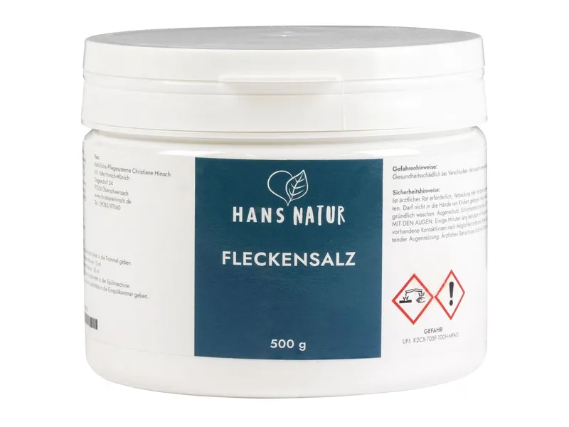 HANS NATUR Fleckensalz (Aktiv-Sauerstoff) 500 g – Produktbild 1 von 2