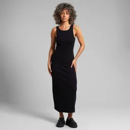 Dedicated DEDICATED Kleid Motala Rib - Black – Produktbild 1 von 1