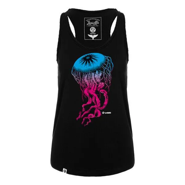 Lexi&Bö Lexi&Bö Fette Qualle Tank Top Long Cut Damen, Schwarz, – Produktbild 1 von 1