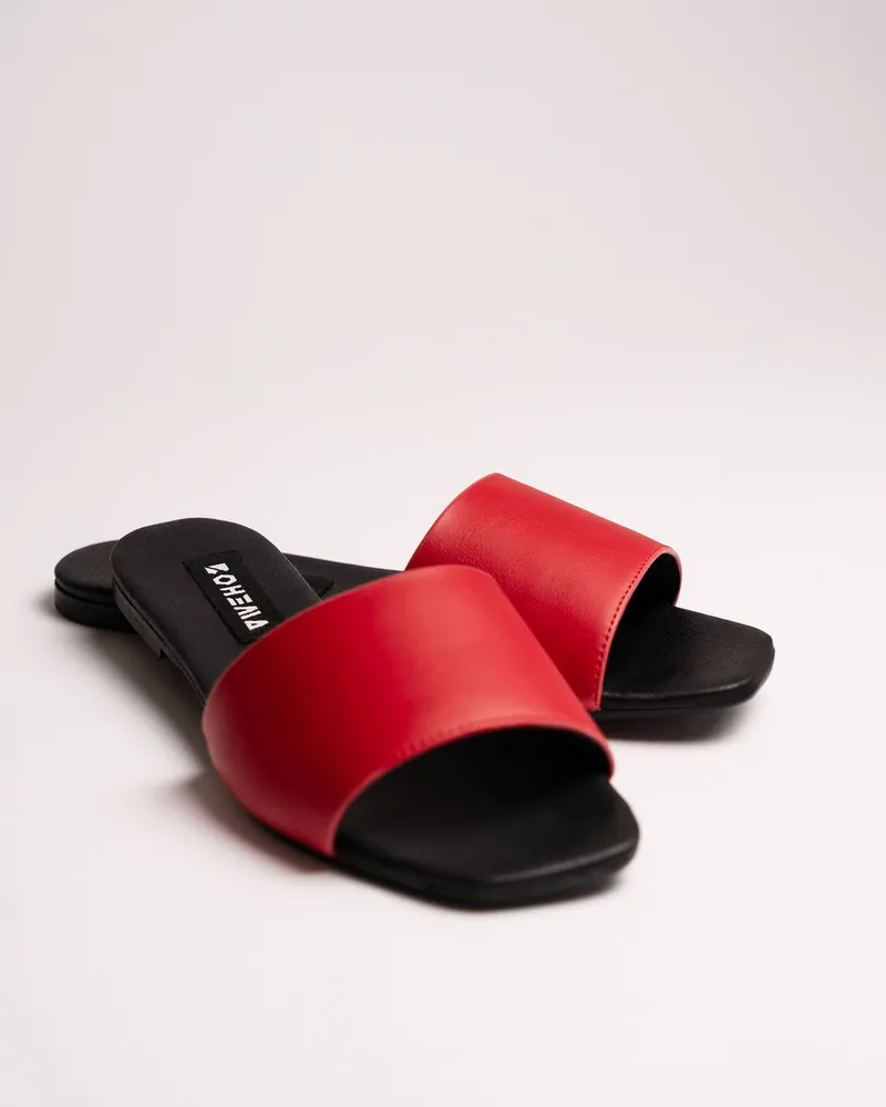 BOHEMA BOHEMA Damen vegan Rutschen Mellow Red, Rot, – Produktbild 2 von 2