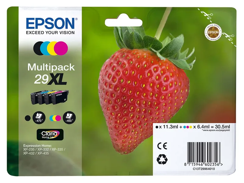 Epson Epson Tintenpatronen T2996XL/ 29XL schwarz, cyan, magenta, gelb, 4er-Set – Produktbild 2 von 3