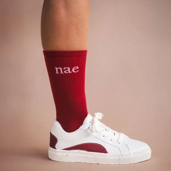 Nae Vegan Shoes Nae Vegan Shoes NAE Animal Friendly Socks, Red, – Produktbild 3 von 4