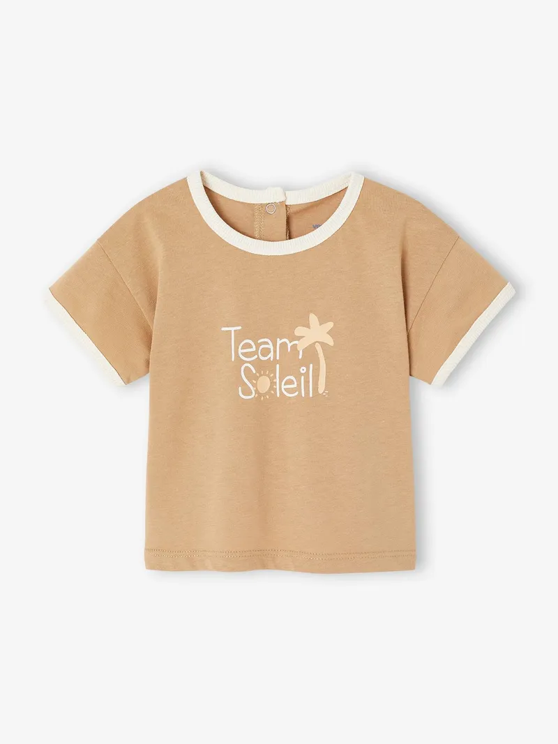 Vertbaudet T-Shirt Jungen Baby pekannuss, Pekannuss, – Produktbild 2 von 4