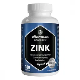 vitamaze Zink 25 mg hochdosiert vegan Tabletten – Produktbild 1 von 1
