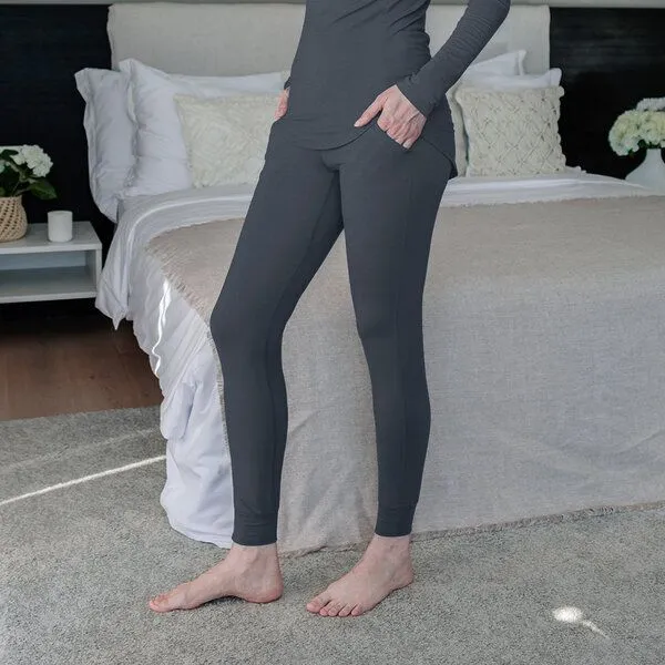Dagsmejan Dagsmejan Damen Hose mit Bündchen Balance, Deep grey, – Produktbild 3 von 4