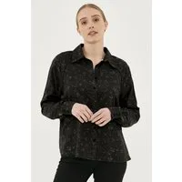ORGANICATION ORGANICATION Damen vegan Hemdbluse Schwarz – Produktbild 1 von 1