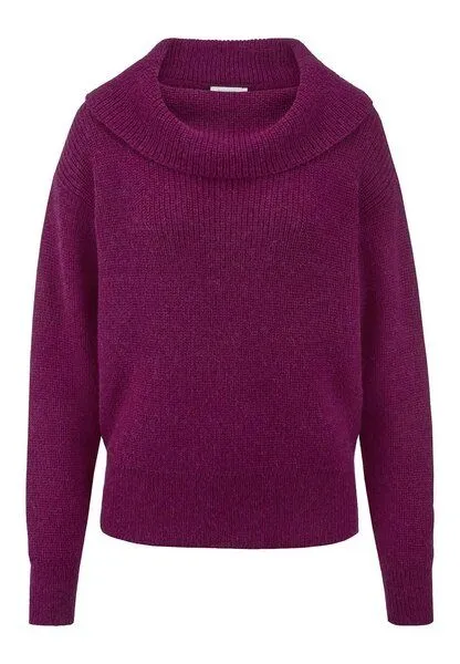hessnatur hessnatur Pullover Relaxed aus reinem Alpaka, Helles fuchsia, – Produktbild 3 von 4