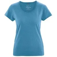 HempAge HempAge Damen T-Shirt mit Rollsaum Hanf/Bio-Baumwolle, Atlantic, – Produktbild 1 von 1
