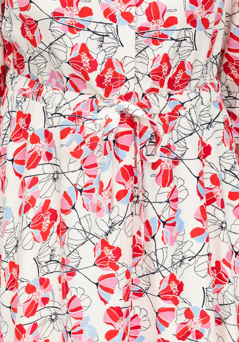 sheego Blumenkleid, Rosé-gemustert, – Produktbild 2 von 2