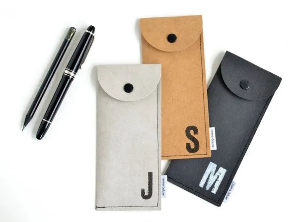 renna deluxe renna deluxe Stifteetui mit Monogramm, vegan, Schwarz, – Produktbild 3 von 4