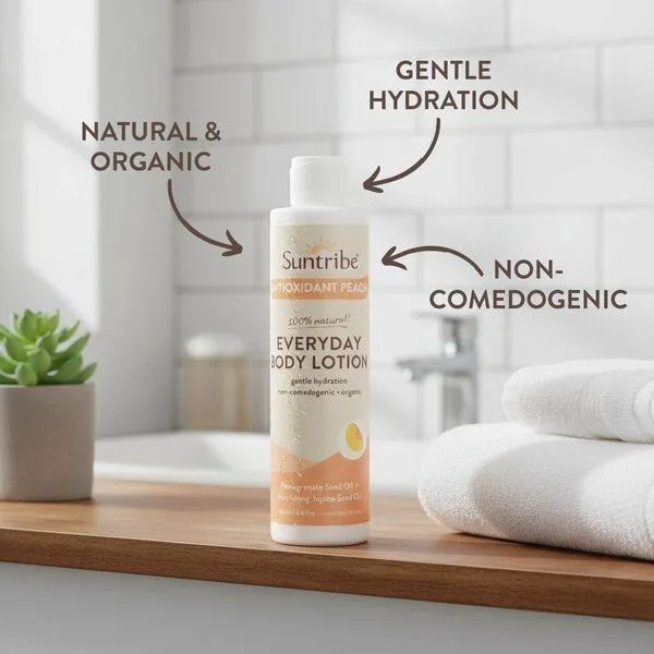 Suntribe Suntribe Bio Bodylotion Pfirsich – Produktbild 2 von 3