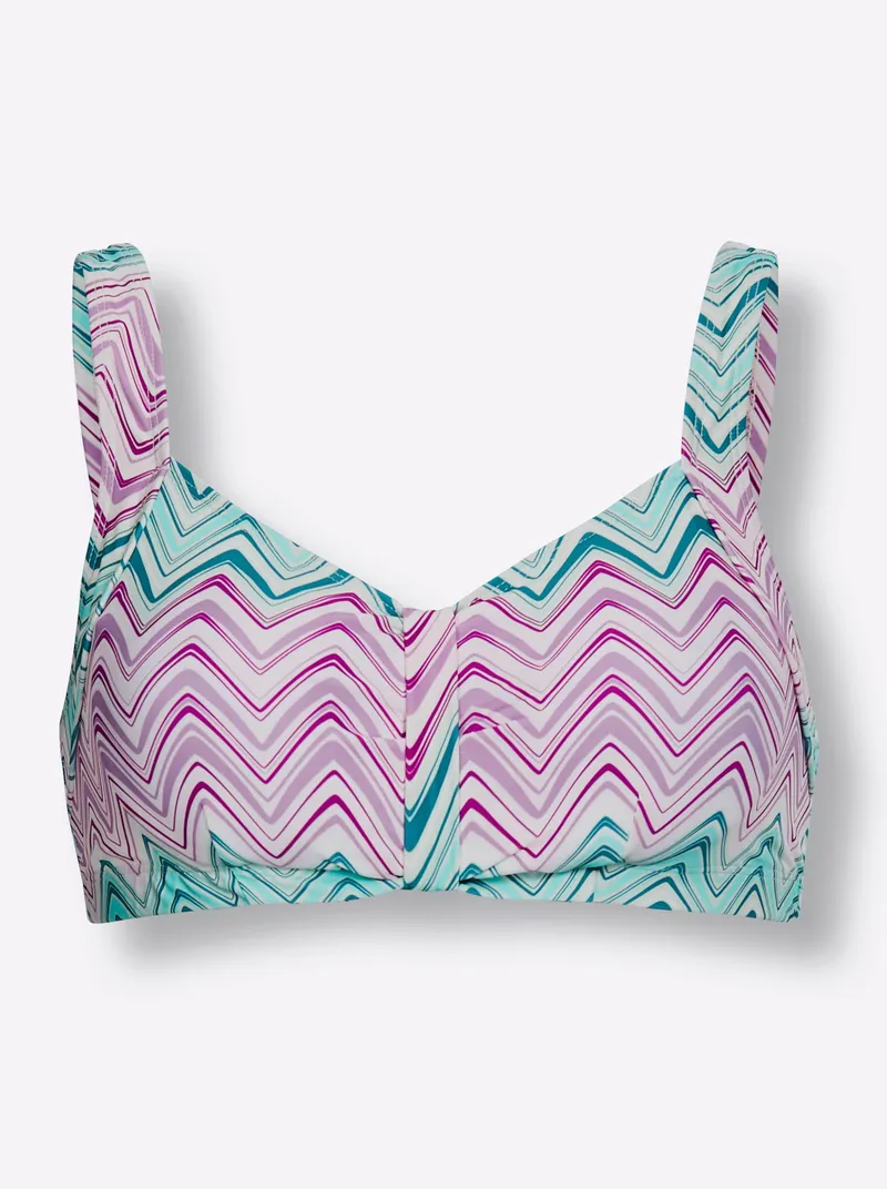 feel good Bikini-Oberteil topas-magenta-bedruckt, Topas-magenta-bedruckt, – Produktbild 1 von 2