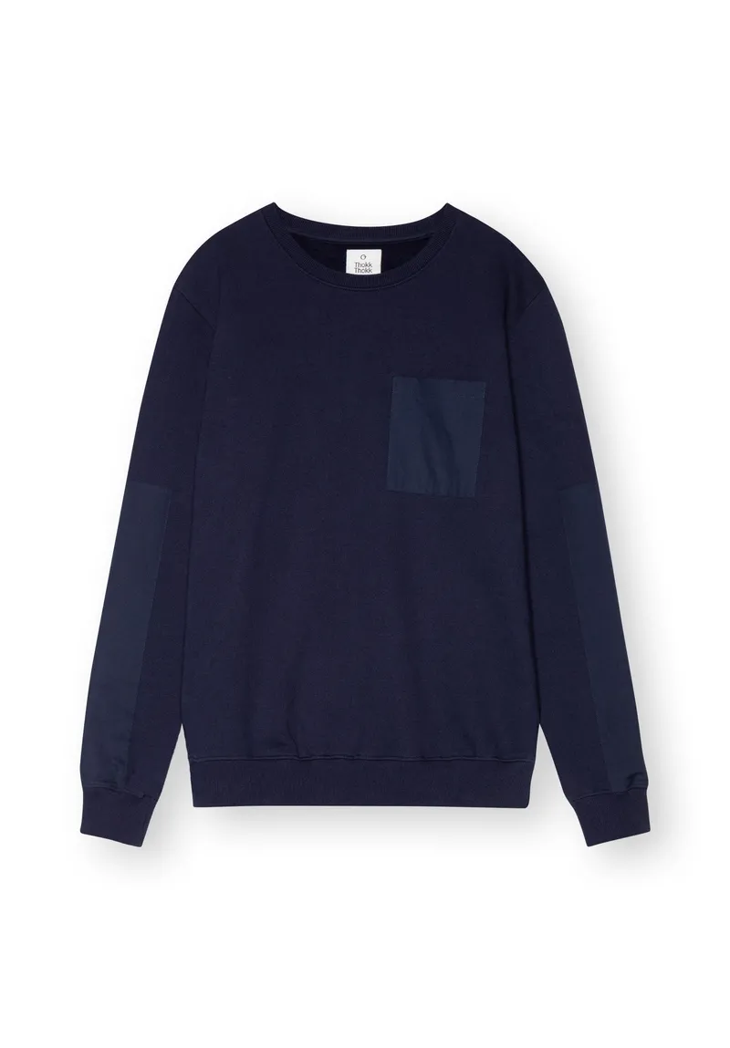 THOKKTHOKK ThokkThokk Herren vegan Pullover In Dunkelblau, Blau, – Produktbild 2 von 2