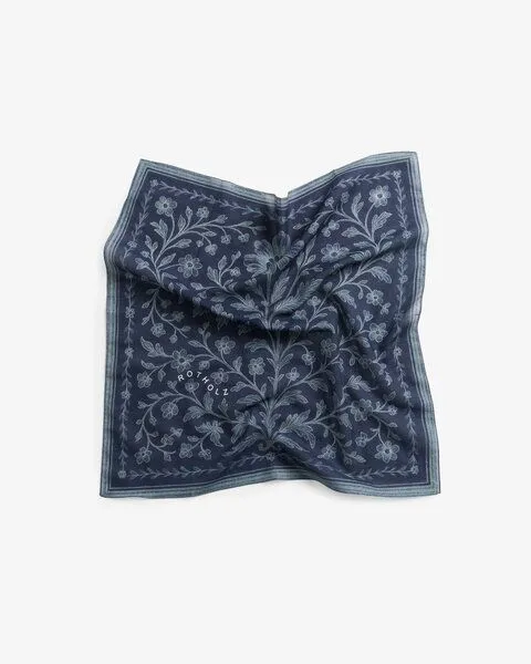Rotholz Rotholz Tuch Flowery Bandana, Blau (floral blue), – Produktbild 3 von 3