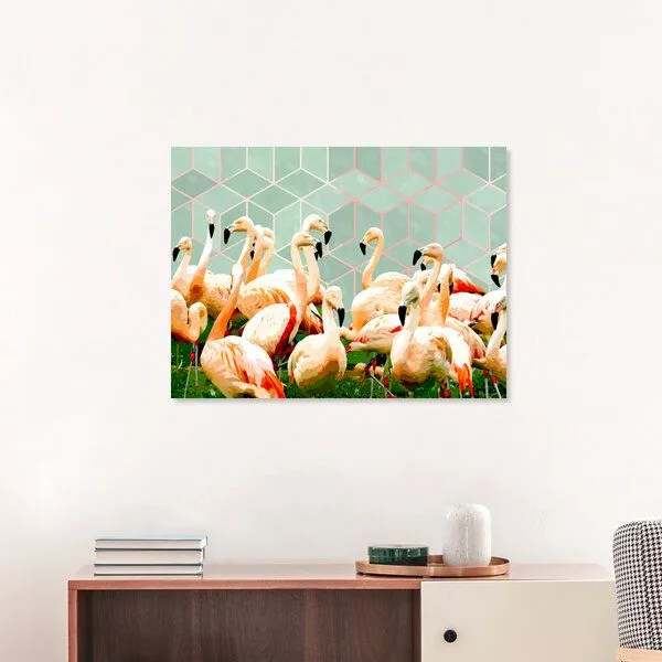 Photocircle Photocircle Poster / Leinwandbild - Flamingle Abstract Digital – Produktbild 1 von 4