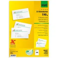 Sigel 100 Sigel Visitenkarten 3C weiß, 190g/m² – Produktbild 1 von 1