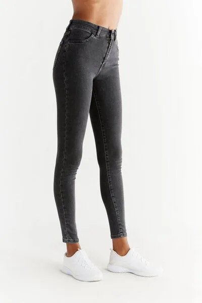 Evermind Evermind W's Skinny Fit-WD1015, Ash gray, – Produktbild 3 von 5