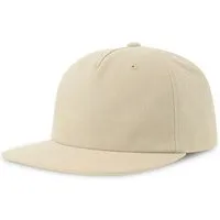 Atlantis Headwear Atlantis Headwear Old-School-Kappe aus einer Mischung aus recyceltem und Bio-Baumwoll, Khaki, – Produktbild 4 von 4