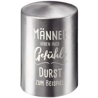 elasto elasto Kronkorkenöffner mit Push-Up-Funktion - automatischer Kapselheber, Silber mit motiv, – Produktbild 1 von 1