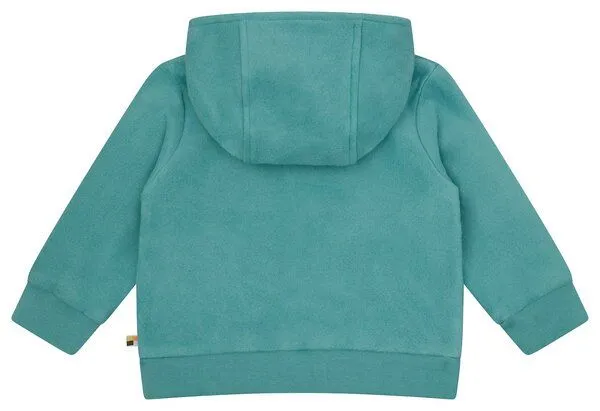 loud + proud loud + proud Babys & Kinder Jacke aus Baumwoll-Fleece, GOTS-zertifiziert, Oregano(grün), – Produktbild 2 von 3