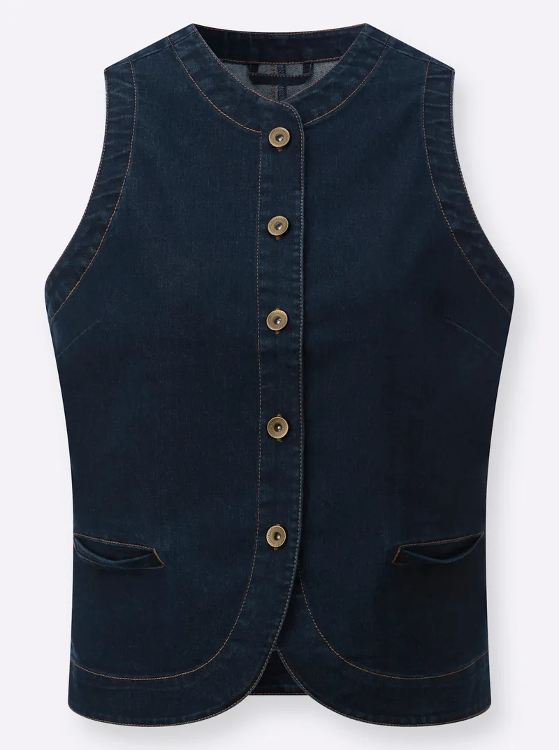 Witt Jeansweste dark blue, Dark blue, – Produktbild 1 von 2