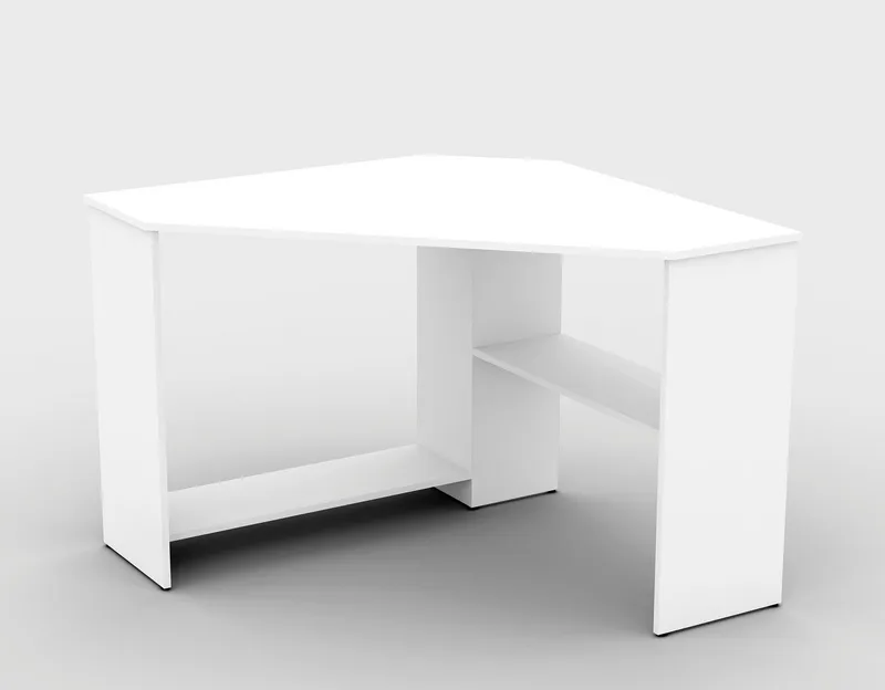 Home affaire Schreibtisch RINO, Breite 80 cm, Eckschreibtisch im modernen Design, Weiß, – Produktbild 3 von 5