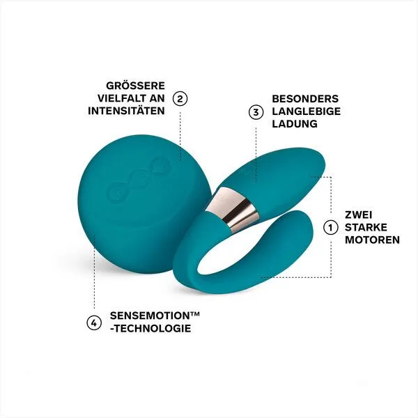 LELO Paar-Massager mit Doppelstimulation - LELO TIANI Duo, Ocean blue, – Produktbild 4 von 4
