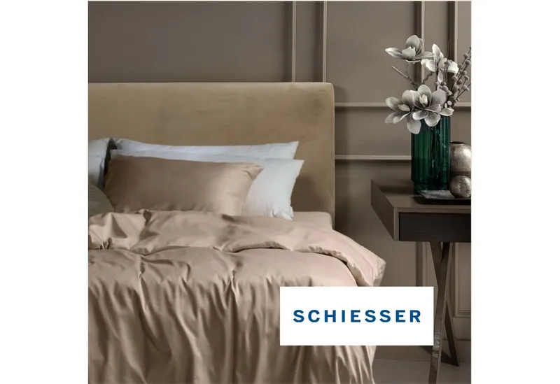 Schiesser Schiesser Bettwäsche Ella seidenmattes Bettwäscheset aus feinstem Baumwollsatin, Satin, 2 teilig, OEKO-TEX® MADE IN GREEN, Beige, – Produktbild 6 von 7