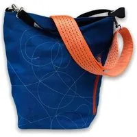 Beadbags Beadbags Schultertasche NET3TJ reused Moskitonetz mit Hochseehafengurt, Blau, – Produktbild 1 von 1