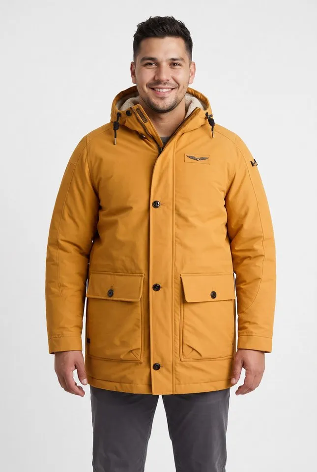 PME Legend PME Legend Langjacke Aufgesetzte Taschen mit seitlichem Eingriff, Orange, – Produktbild 2 von 4