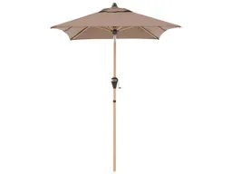 Doppler doppler Sonnenschirm "Alu Wood Ultra" 210 x 140 cm, Esche hell, HV, greige – Produktbild 1 von 1