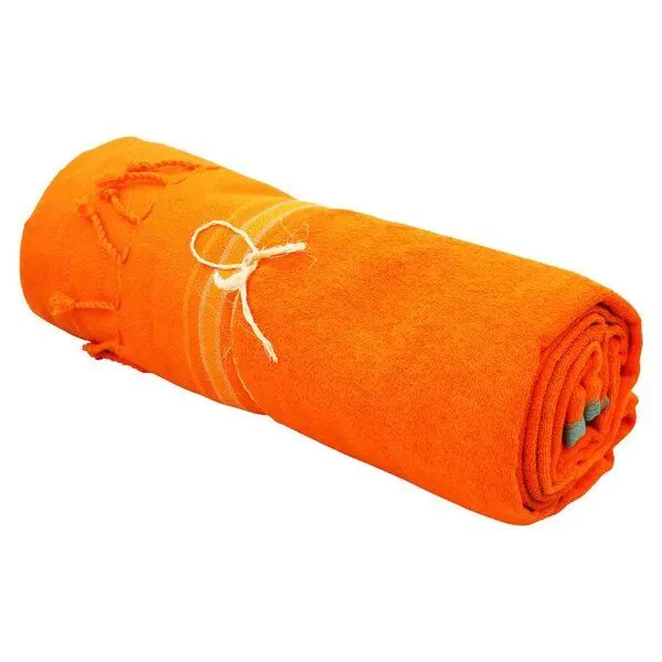 Africulture Africulture Kikoy Frottee Strandtuch, Sarong, Orange, – Produktbild 3 von 4