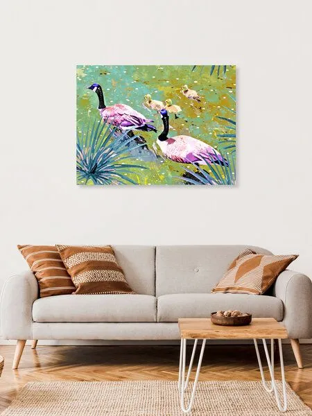 Photocircle Photocircle Poster / Leinwandbild - Be like ducks in a pond, calm on the surface – Produktbild 4 von 4