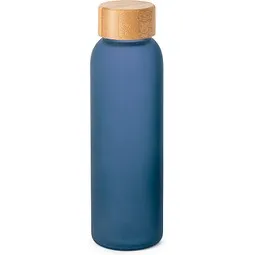 hi!dea™ hi!dea™ LILLARD GLASS. Trinkflasche aus Mattglas 500ml, Blau, – Produktbild 1 von 1