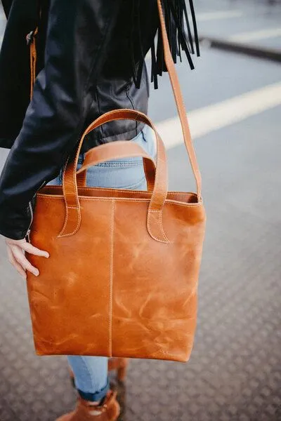 Alpenleder Alpenleder Shopper IMPERIA, Brandy, – Produktbild 2 von 4