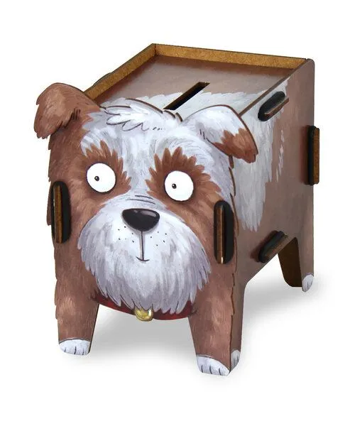 WERKHAUS WERKHAUS Spardose Vierbeiner - Hund aus Holz – Produktbild 2 von 2